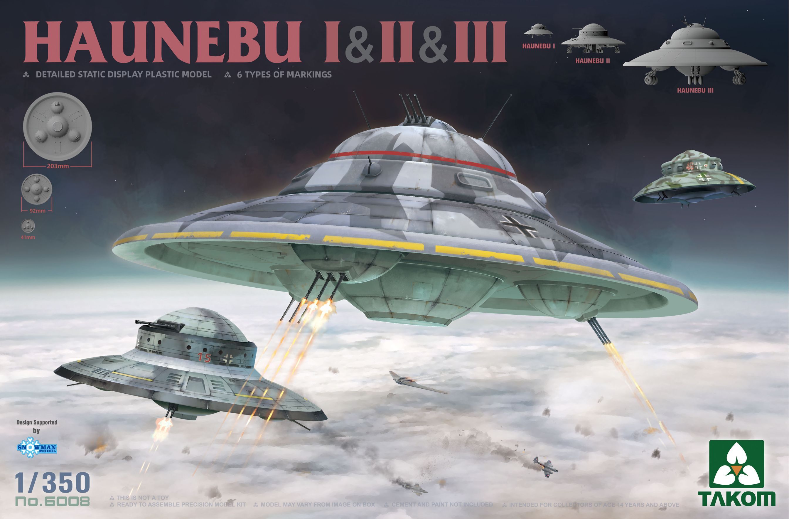 1/350 HAUNEBU I & II & III