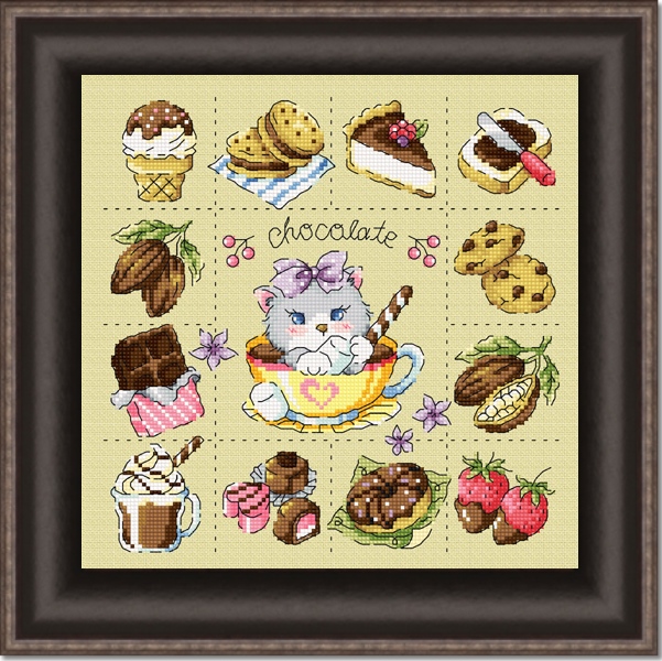 Soda ชุดปัก Chocolate Cat