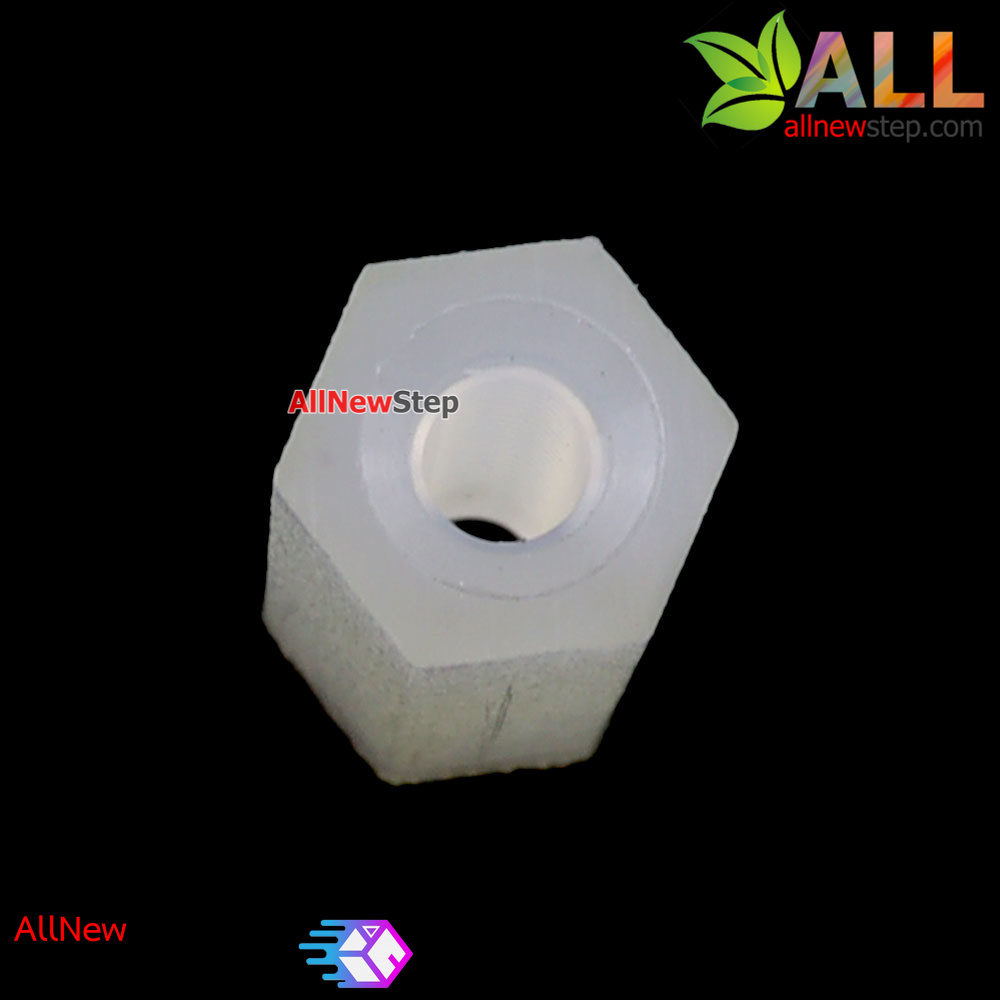 เสาน็อตไนลอน NUT Nylon M2 ขนาด 5mm สีขาว จำนวน 1 ชิ้น