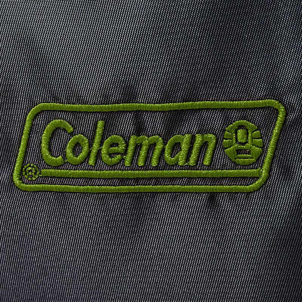Coleman BRAND BOOK MOSS GREEN ver กระเป๋าเป้ใบใหญ่ ปักโลโก้แบรนด์ "Coleman" สีเขียว บนผ้าสีดำ