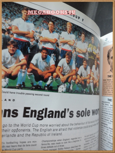 PA0604;หนังสือฟุตบอลโลก WORLD CUP SPECIAL,1990 ฉบับภาษาอังกฤษ