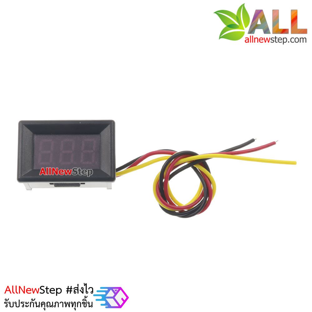 DC volt meter 0.36 นิ้ว 0-100V โวลต์มิเตอร์ 0-100V ขนาด 0.36 นิ้ว สีน้ำเงิน