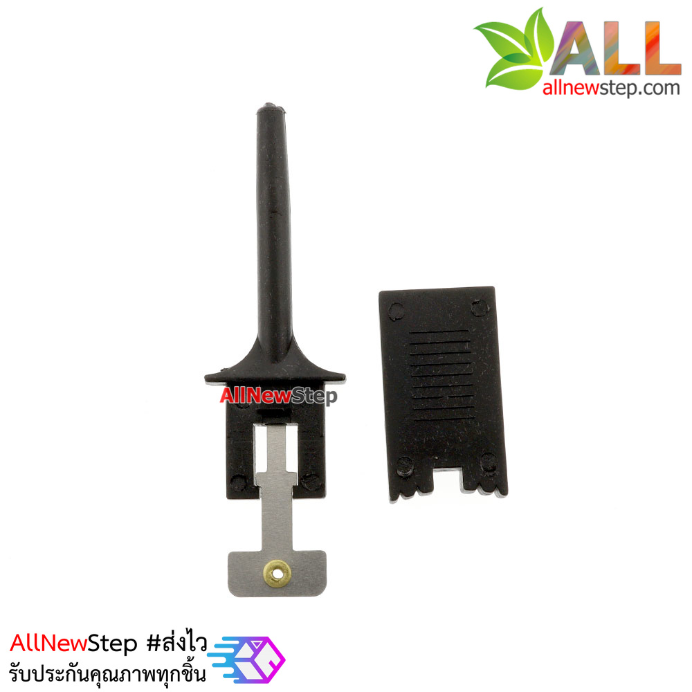 Test hook logic analyzer clip wiring hook Premium Clip หัวจับสายไฟ สีดำ