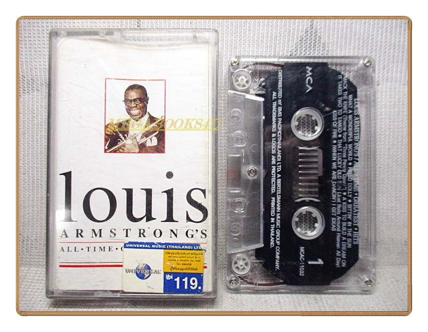 เทปคาสเซ็ทเก่าเพลงสากล ศิลปิน LOUIS ARMSTRONG'S ชุด ALL TIME GREATEST HITS