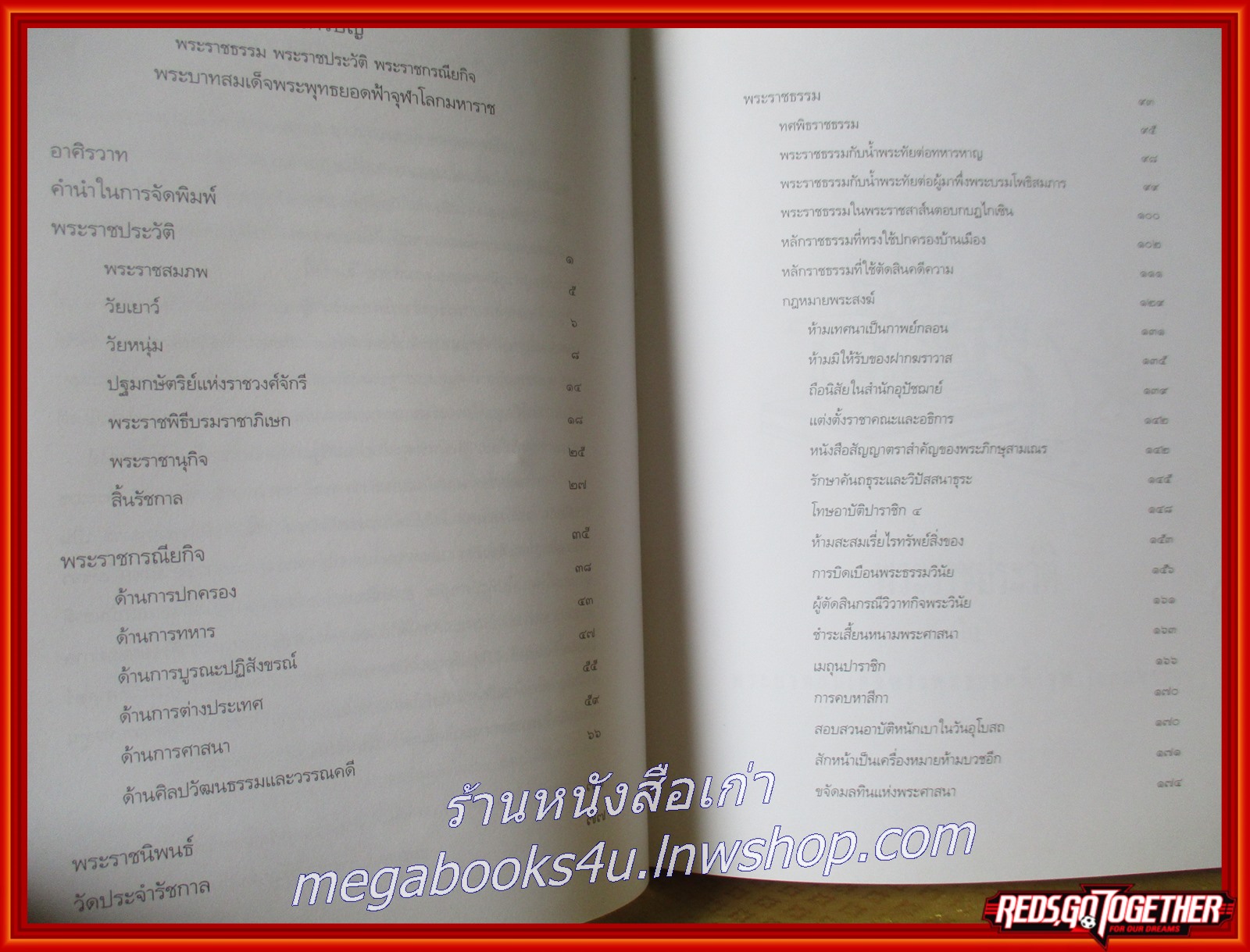 หนังสือ พระราชธรรม พระราชประวัติ พระราชกรณียกิจ พระบาทสมเด็จพระพุทธยอดฟ้าจุฬาโลก