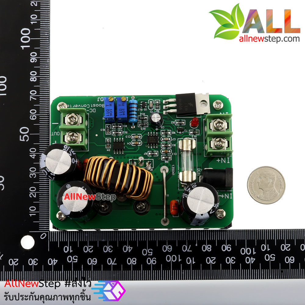 Step Up power boost module 12V ~ 60V to 12V ~ 80V 600W โมดูลแปลงไฟขึ้น 12-60V เป็น 12-80V กำลังสูงสุด 600W