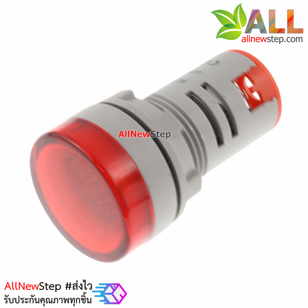 ดิจิตอลโวลต์มิเตอร์ LED 60-500VAC แบบติดแผงแสดงผล จอสีแดง