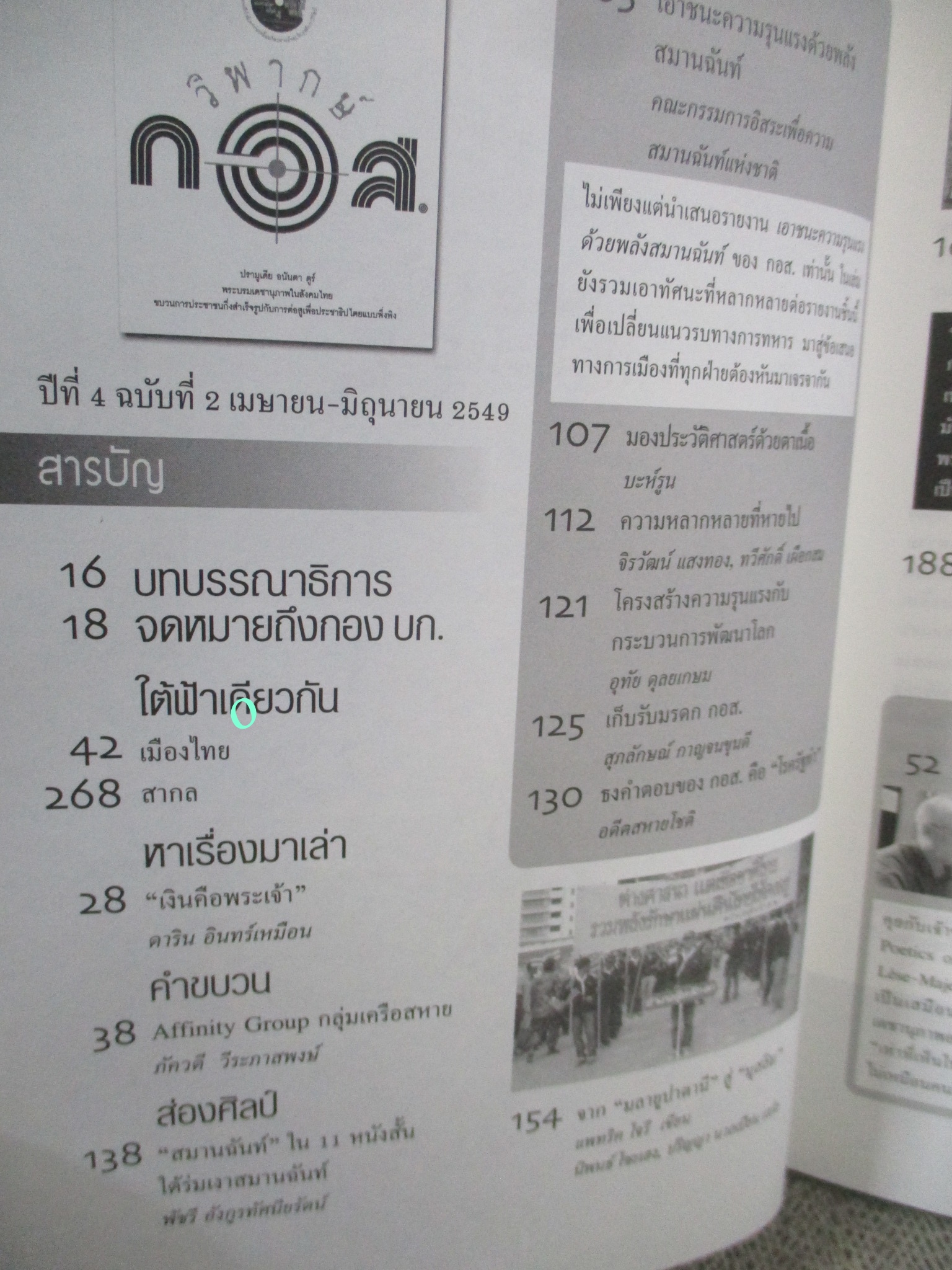 นิตยสารฟ้าเดียวกัน ปีที่4 ฉบับที่02 2549