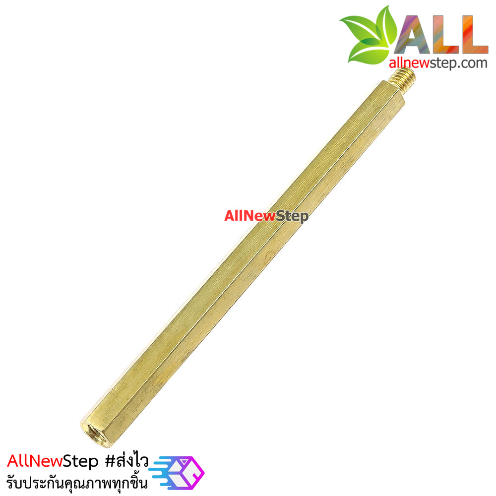 น็อตทองเหลือง ขนาด M4 80+6mm