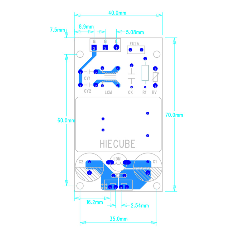 Power supply Isolation module he12p24lrn 220V to 12VDC 2A with EMC filter CE certification genuine แหล่งจ่ายไฟ 12v 2a