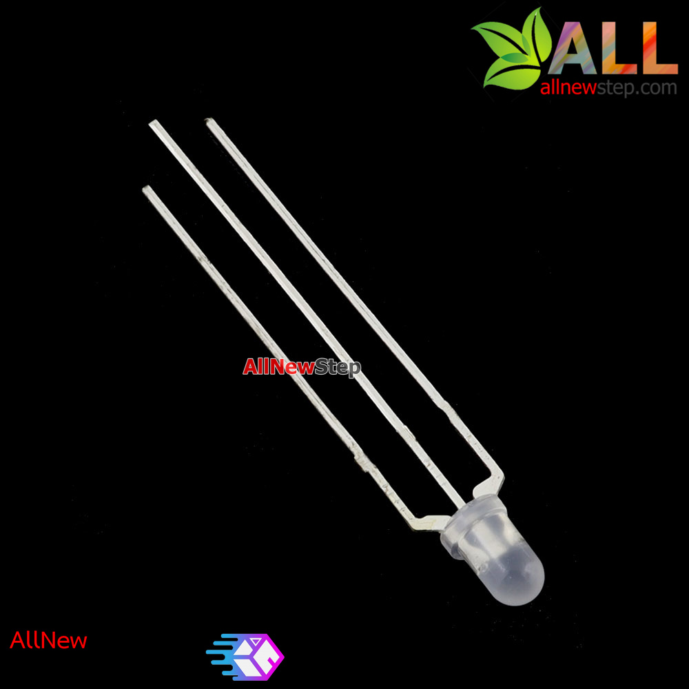 LED 3mm แบบ 2 สี สีแดงและสีเขียว แบบไฟบวกร่วม