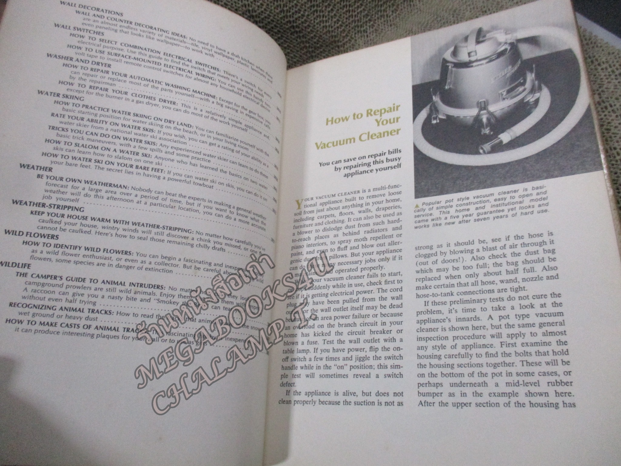 Handyman do-it—yourself ENCYCLOPEDIA No.20 /D.I.Y./ คู่มือซ่อมประจำบ้าน / การซ่อมเครื่องดูดฝุ่น / การเลือกสวิทช์ไฟ / การซ่อมเครื่องล้างจาน