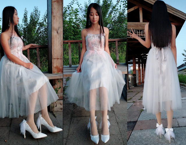 รองเท้าคัทชูเจ้าสาวสีขาวงานผ้าสุดหรู ไซต์ 34-39