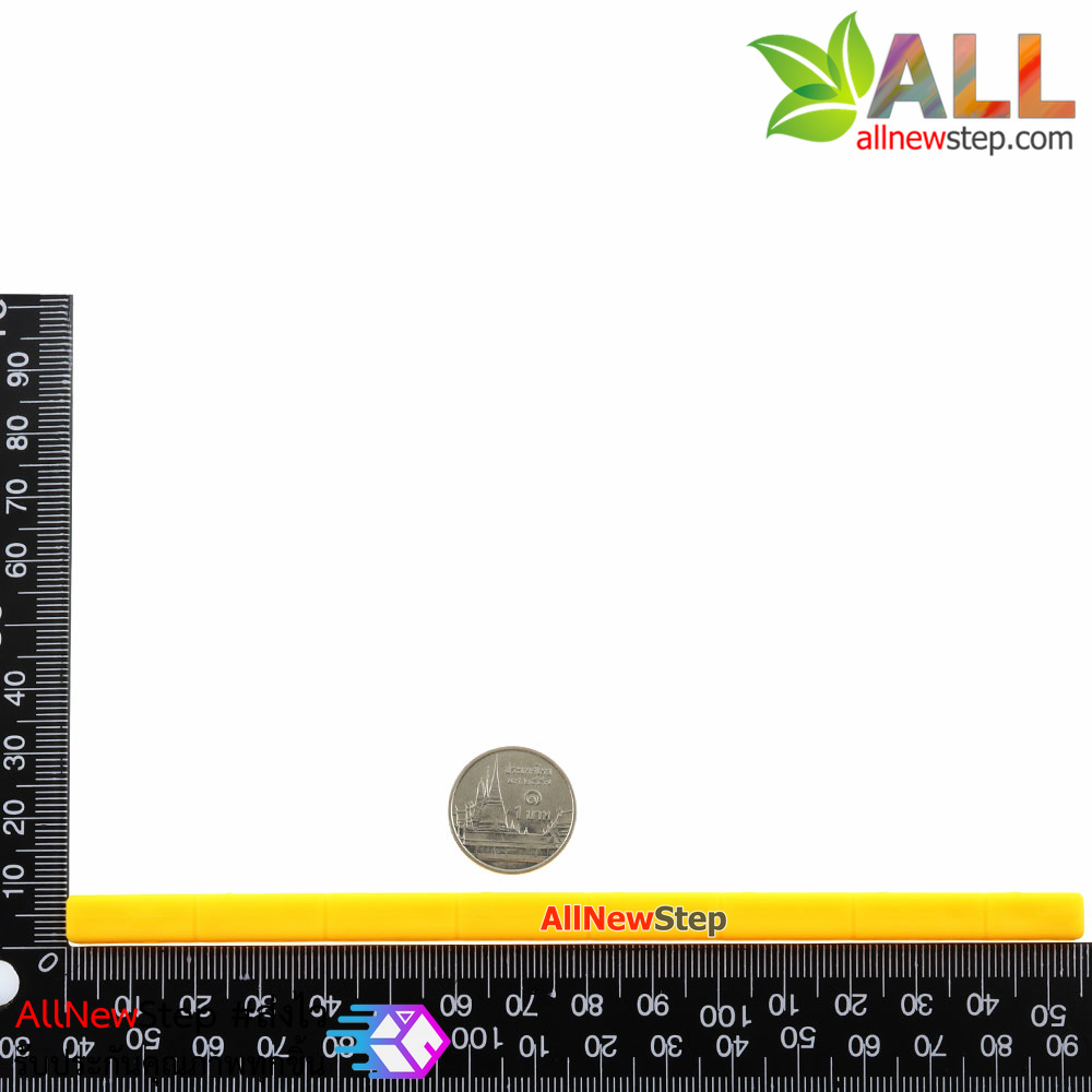 ABS plastic long bar blocks universal plate ขนาด 0.7x15.3cm สีเหลือง