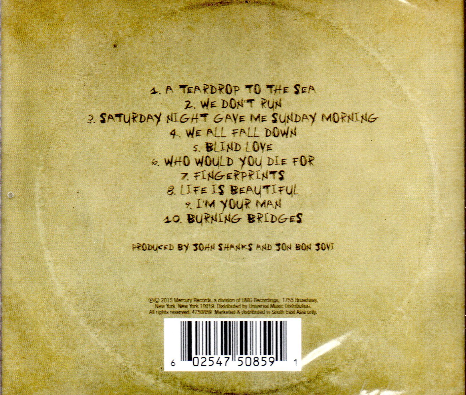 CD,Bon Jovi - Burning Bridges(2015)