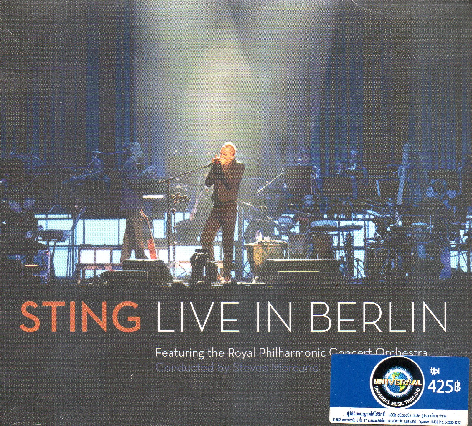 CD+DVD,Sting - Live In Berlin Featuring The Royal Philharmonic Concert Orchestra (2010)(Thai)