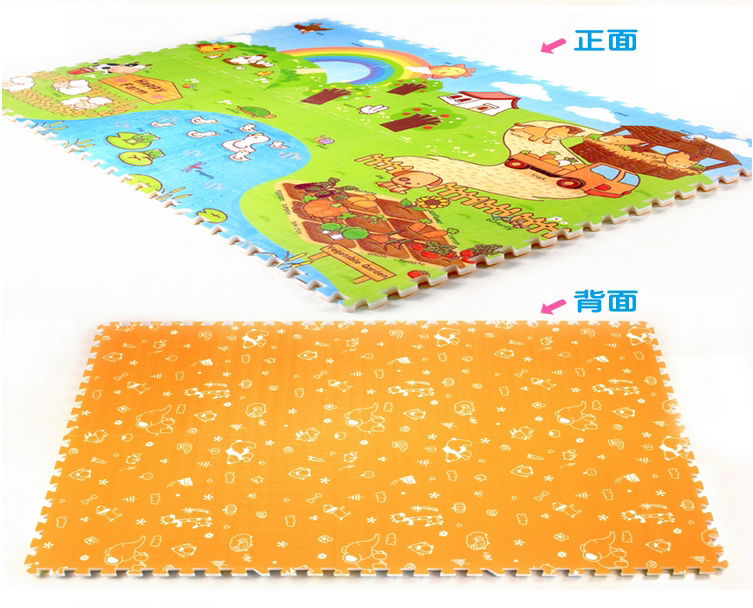 แผ่นรองคลานแบบจิ๊กซอว์ หนา 2 ซม 1 ชุด 6 แผ่น