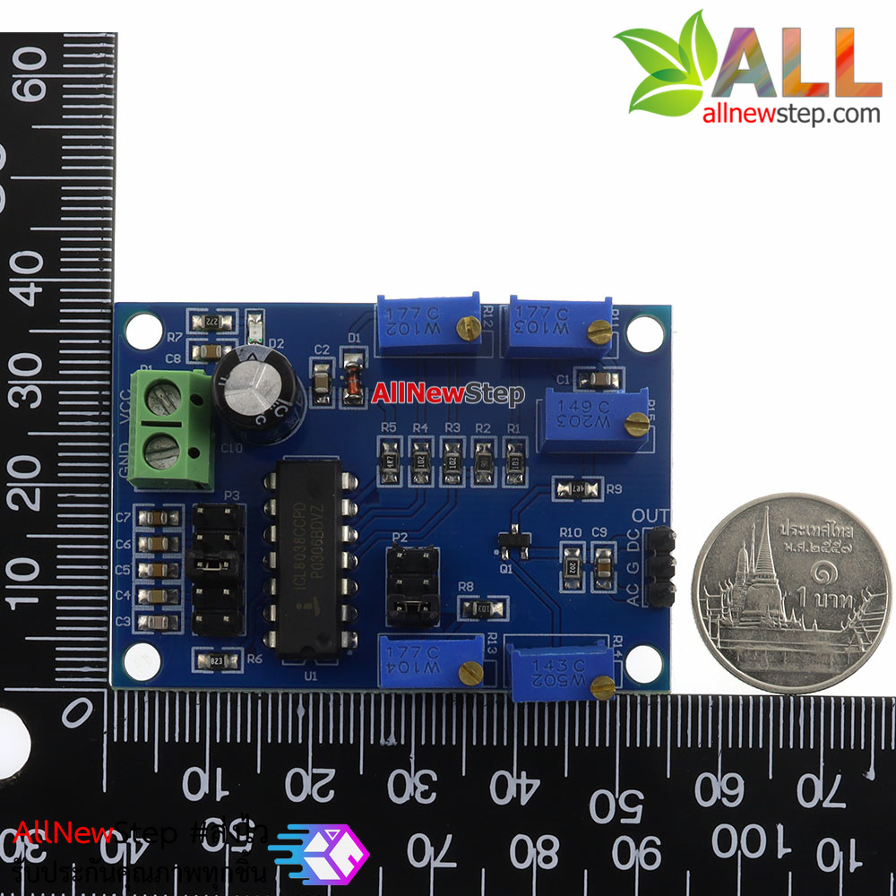 ICL8038 โมดูลกำเนิดสัญญาณ low frequency signal source waveform signal generator sine wave triangle wave square wave
