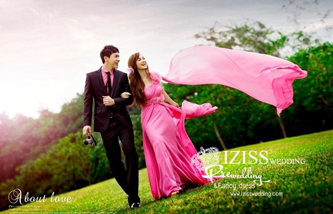 ***พรีออเดอร์***ชุดคู่ถ่ายพรีเวดดิ้ง (prewedding dress) & ชุดแต่งงานแฟนซี (Fancy wedding dress)ชายหญิง "ธีมสีชมพู-ดำ"