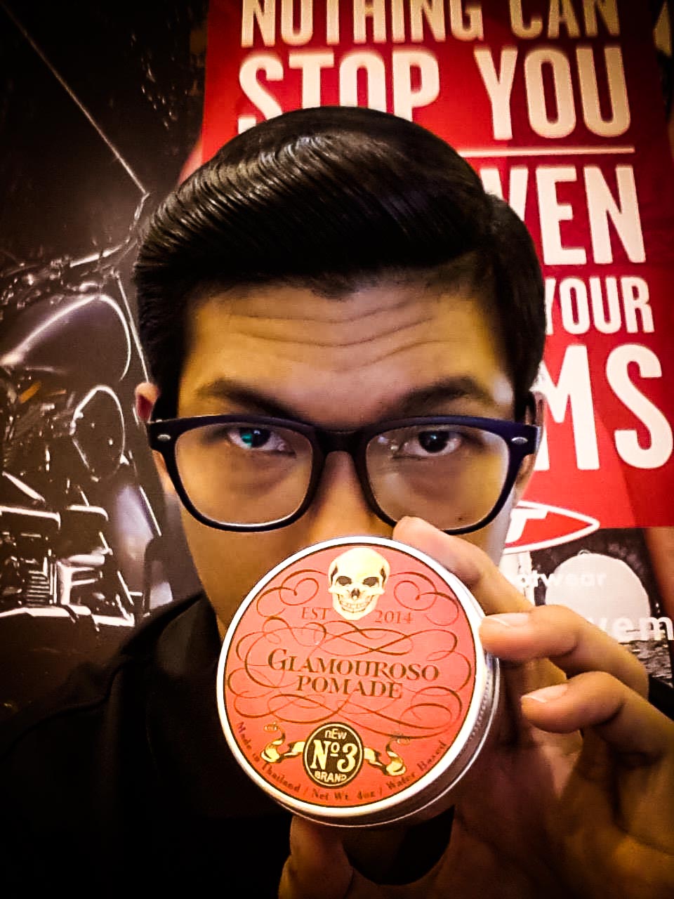 Glamouroso Pomade (Water Based เนื้อแดง กลิ่น ISSEY MIYAKE MEN) ขนาด 4 oz.
