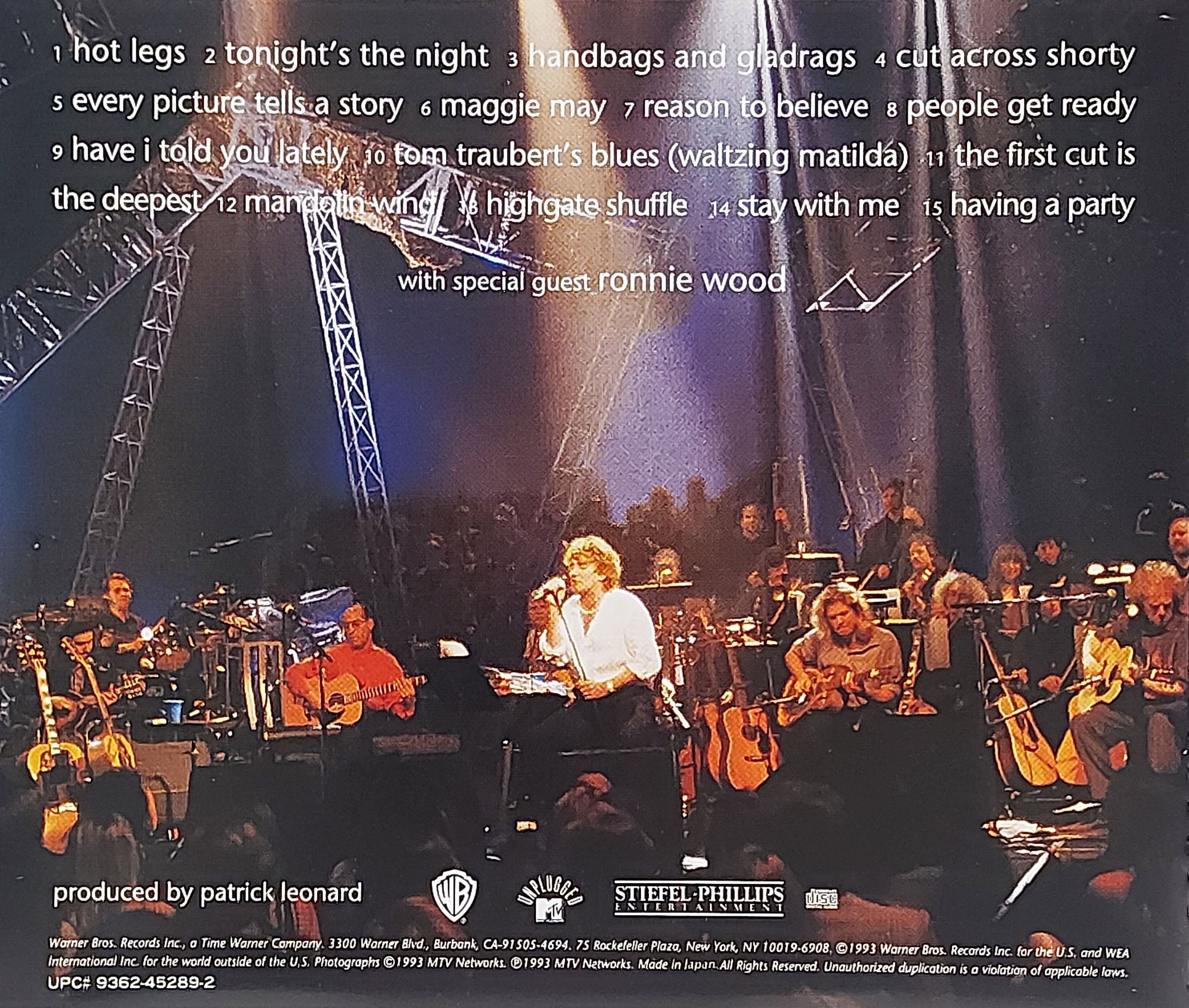 Used CD,Rod Stewart - Unplugged And Seated (C)(1993)(Japan)