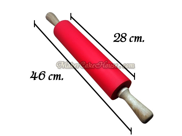 ไม้นวดแป้งซิลิโคนลูกกลิ้งขนาดใหญ่