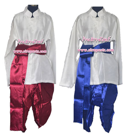ชุดไทย/ชุดลาว/ชุดกัมพูชา-ชาย (เสื้อฯรอบอก 42 นิ้ว *รายละเอียดในหน้าสินค้า)