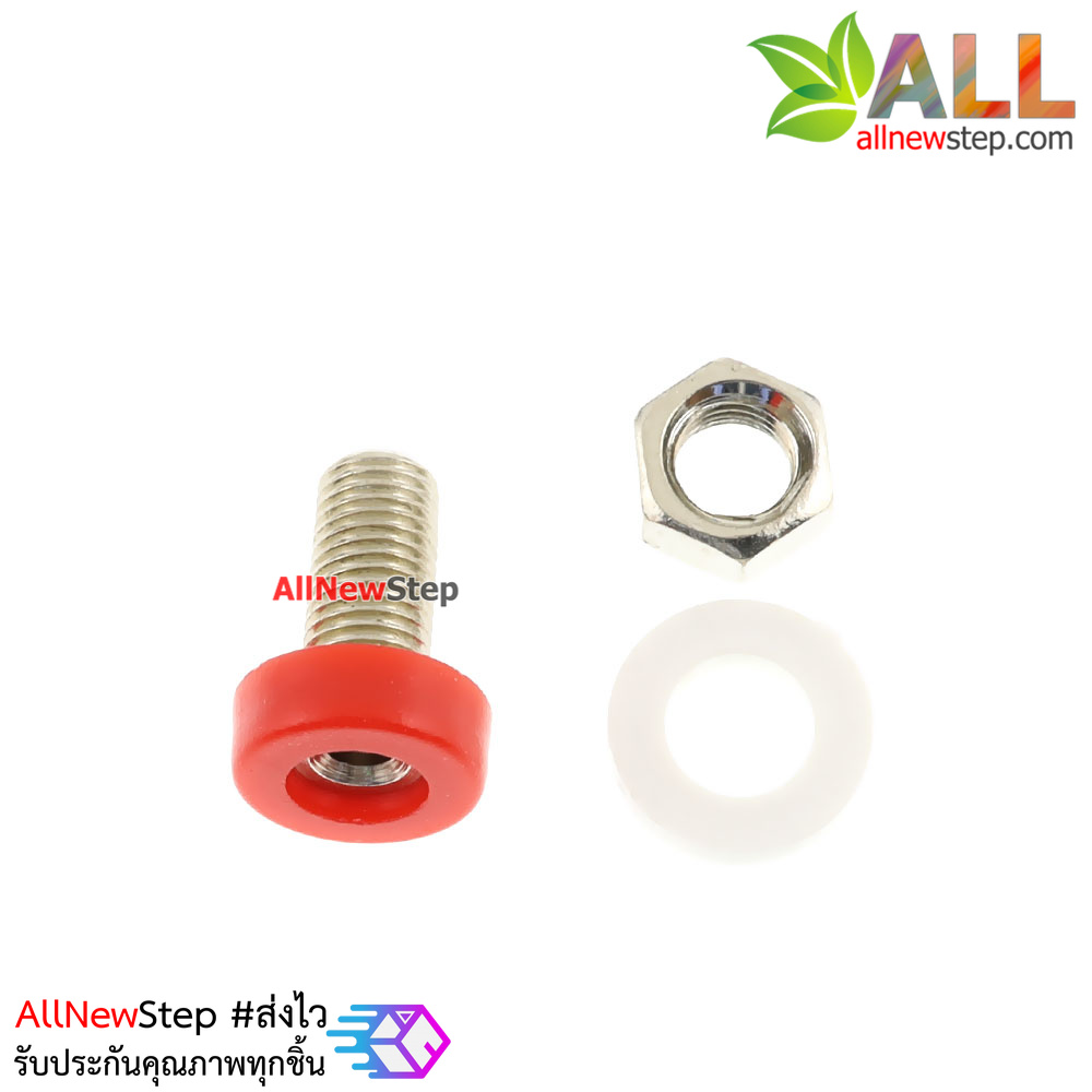 2mm Banana Jack Socket สีแดง จำนวน 1 ชิ้น