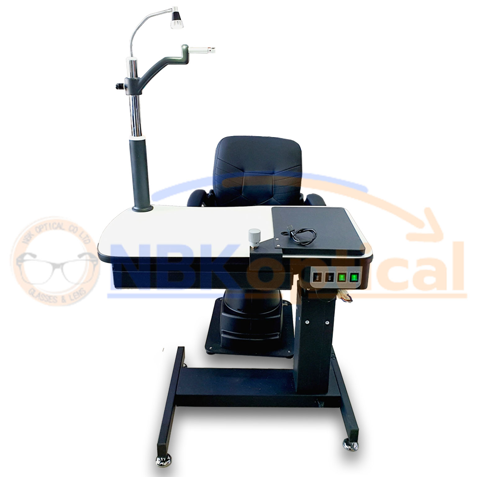 ชุดโต๊ะวัดสายตา C-190A Black พร้อมเก้าอี้ปรับไฟฟ้า