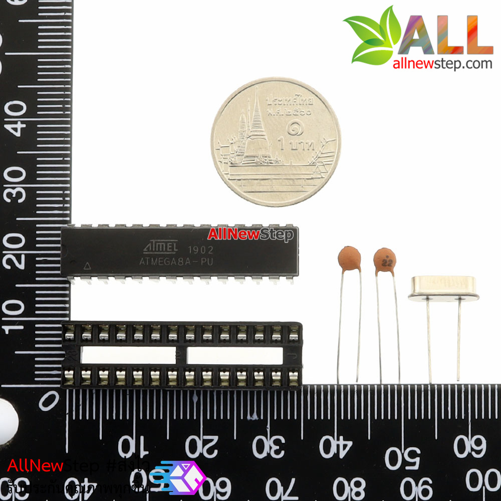 ชุดคิทสำหรับทดลองสำหรับ Arduino สุดคุ้ม Atmega8 เวอร์ชัน StandAlone พร้อม Bootloader