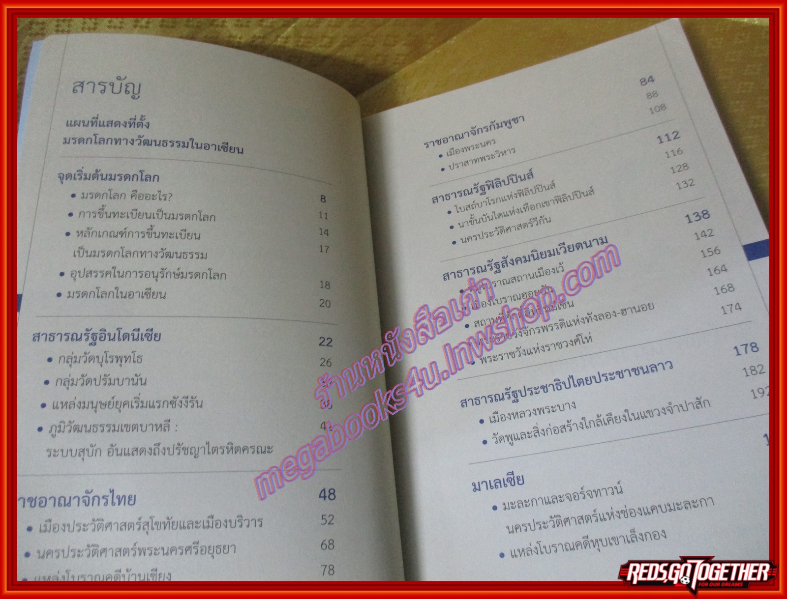 มรดกโลกทางวัฒนธรรมในอาเซียน ผู้เขียน ฝ่ายวิชาการ สถาพรบุ๊คส์ (มือสองจากห้องสมุด) (สภาพ70-80%)