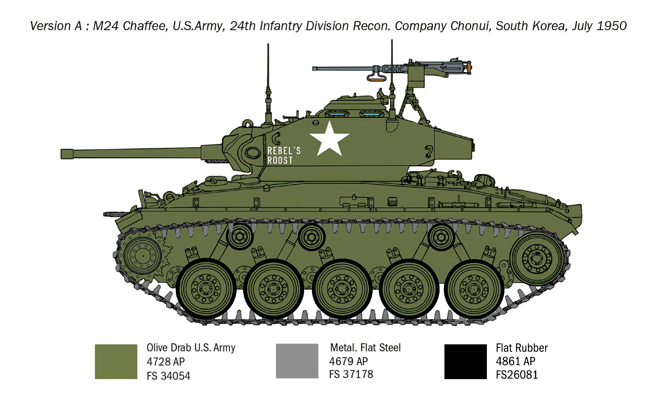 1/35 M24 Chaffee Korean War