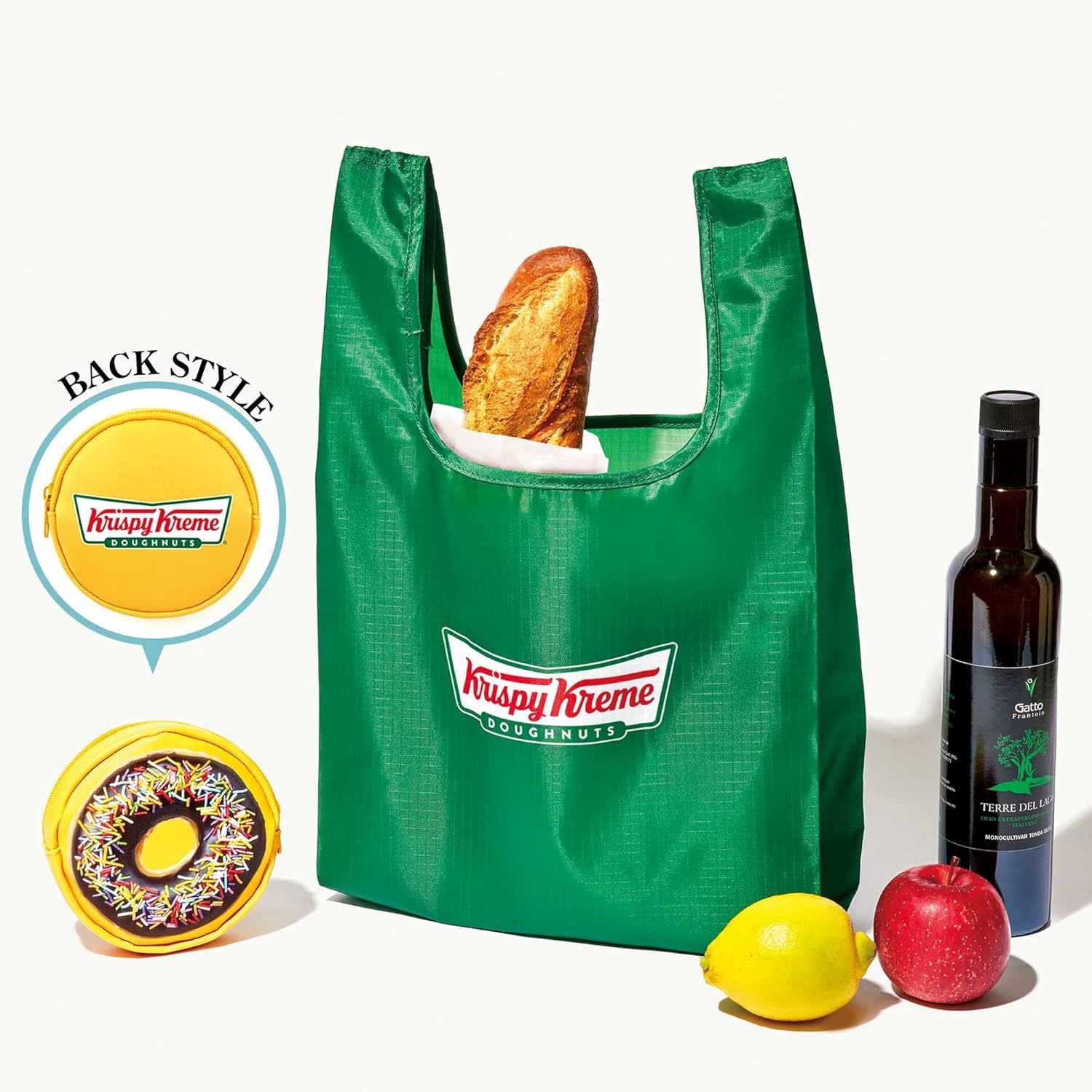Krispy Kreme Donuts ถุงผ้ารักษ์โลก และกระเป๋าทรงโดนัท (มีกล่อง)