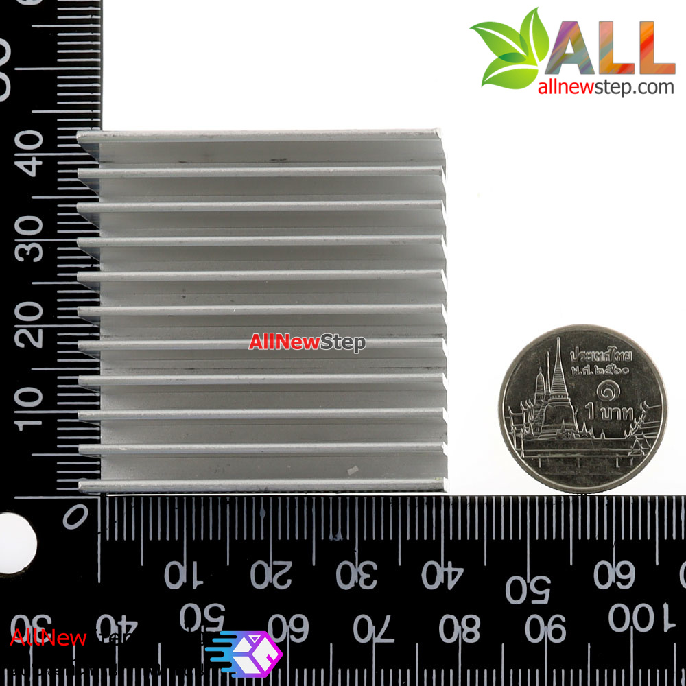 แผ่นระบายความร้อน Heatsnk Pure Aluminum chip heat sink power amplifier 40x40x20MM