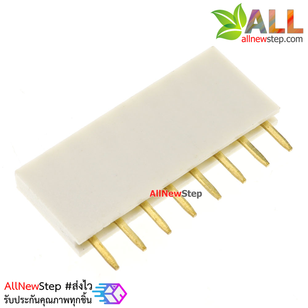 Pin header Female Header Single Row 2.54mm 8p Pin1x8 สีขาว