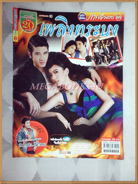 นิตยสารเรื่องย่อละคร เพลิงทระนง ปี2554 สภาพดี