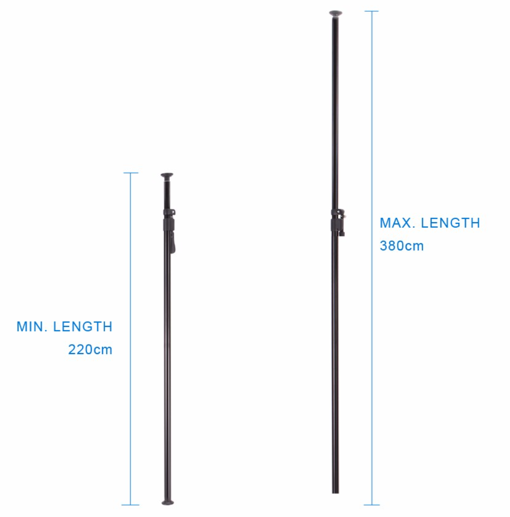 220-380cm Selens Auto Pole Background Support Set Studio