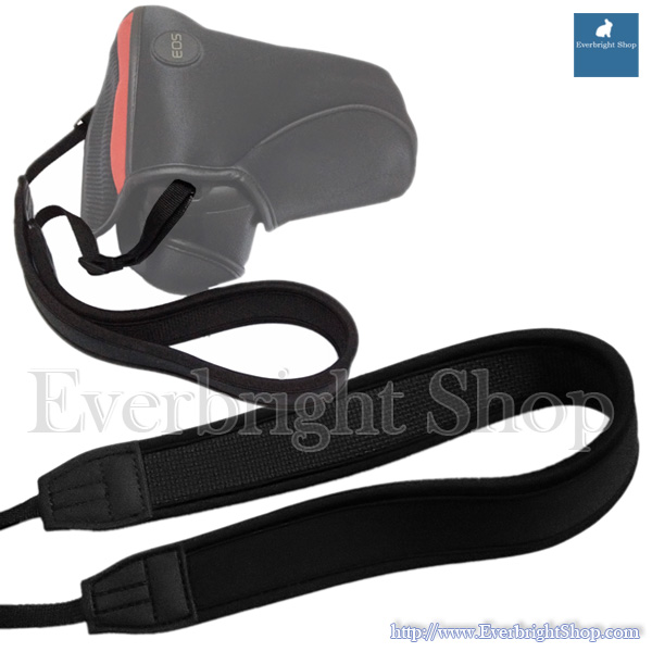 สายคล้องคอ Neoprene สีดำ