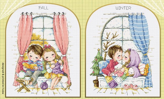 Soda ชุดปัก Four Season Window-Fall,Winter
