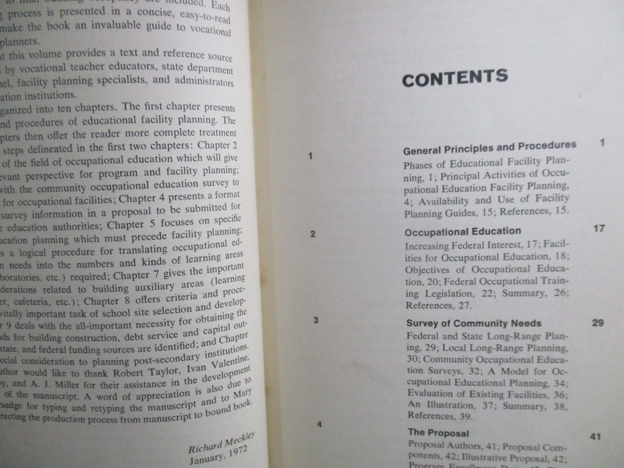 Planning Facilities for Occupational Education Programs / by RICHARD F. MECKLEY