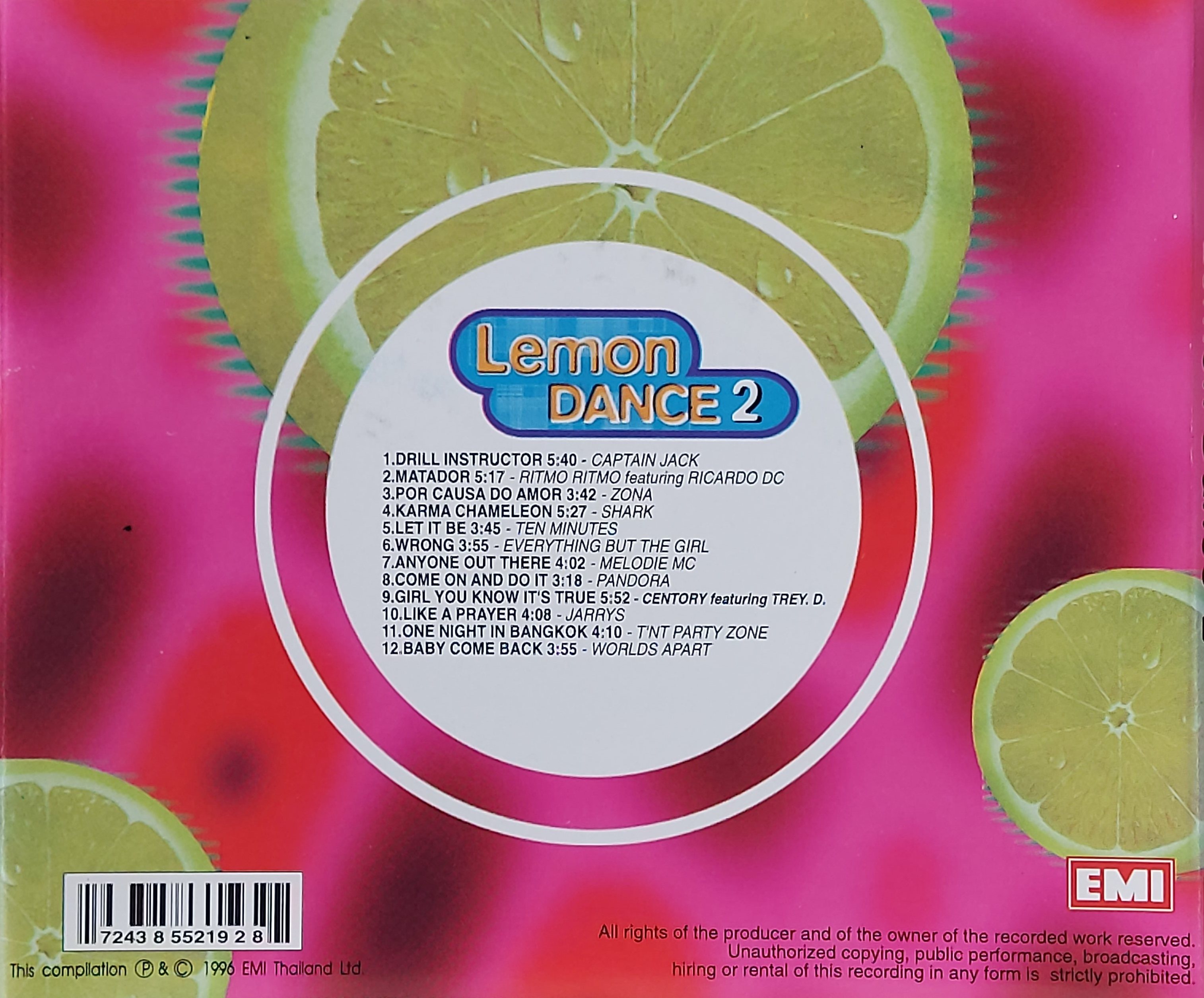 Used CD,Lemon Dance 2 (A)(Various Artists)(1996)(Thai)