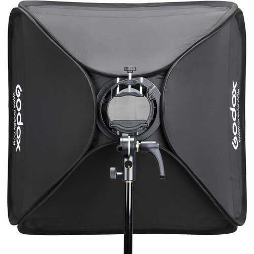 Godox S2 Speedlite Bracket with Softbox, Grid & Carrying Bag Kit (31.5 x 31.5")