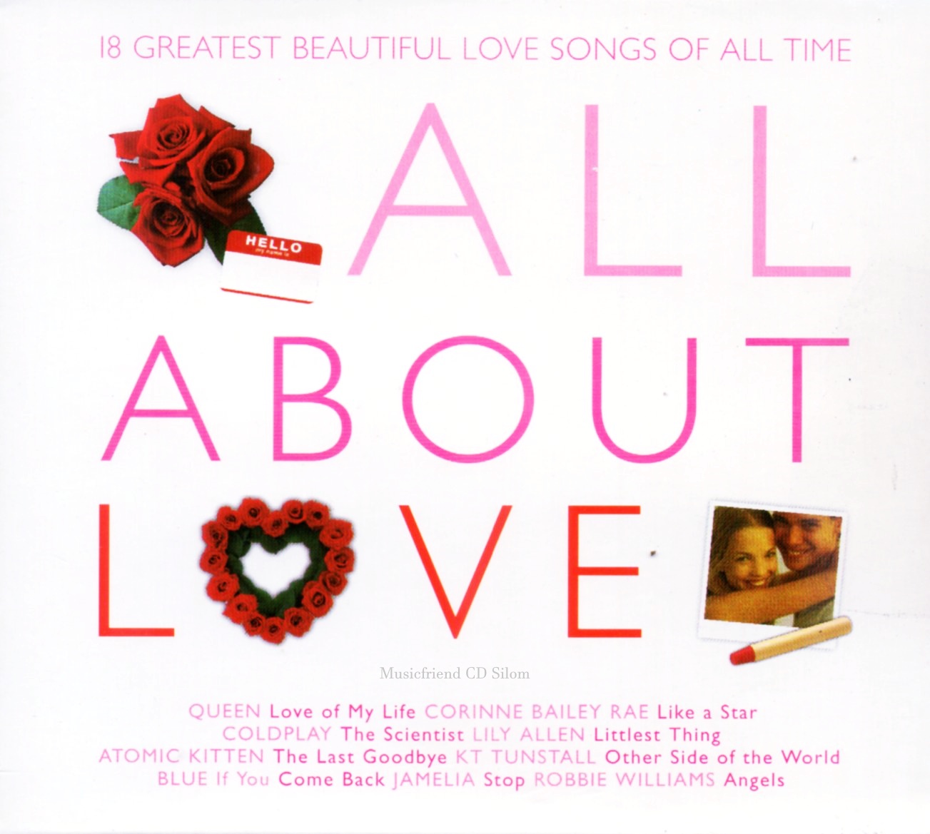 CD,All about love - 18 Greatest Beautiful Love Songs Of All Time (Various Artists)(2007)(Thai)