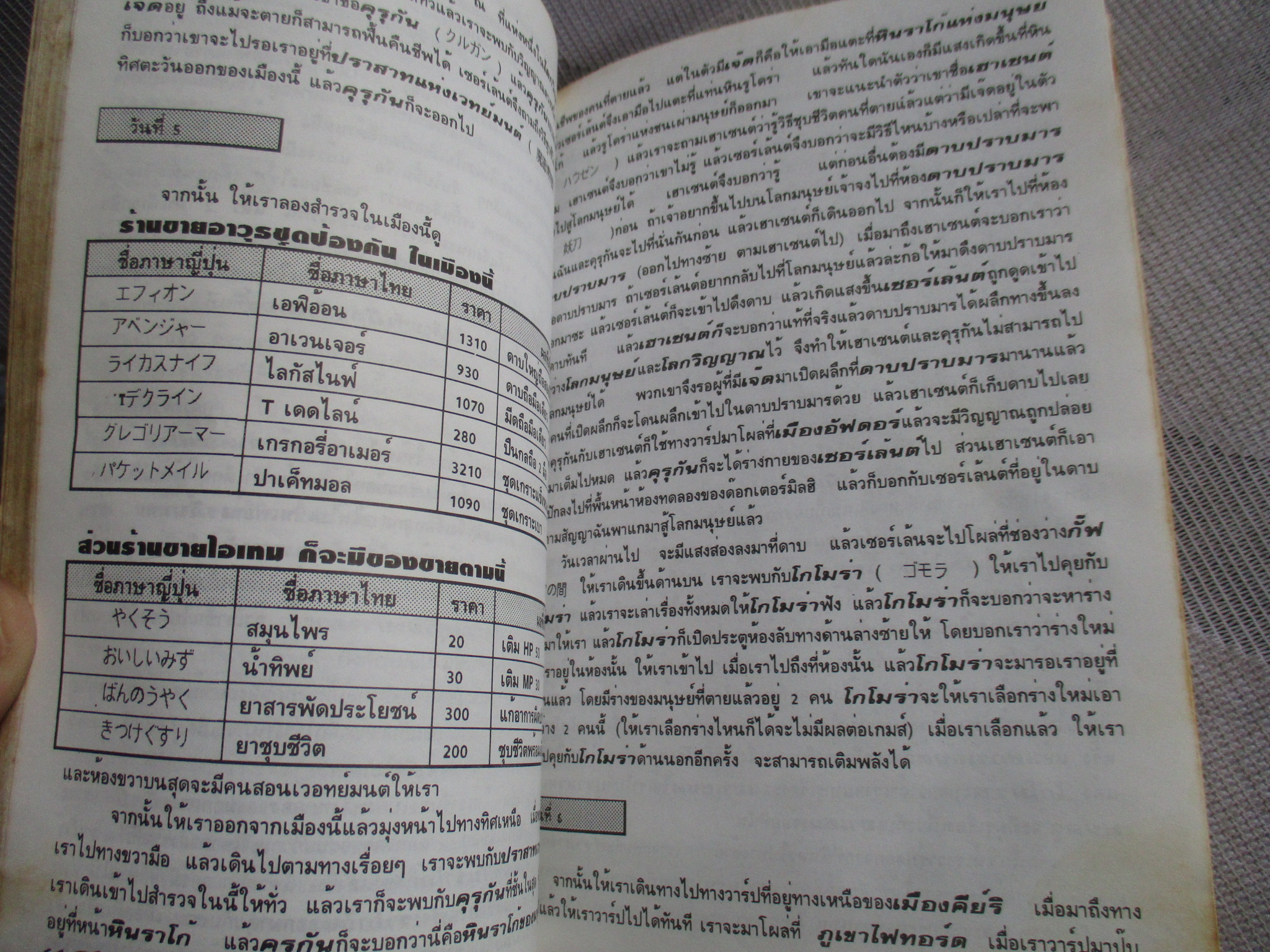 คู่มือเฉลยเกมส์ สมบัติลับรูโดร่า RUDRA RPG