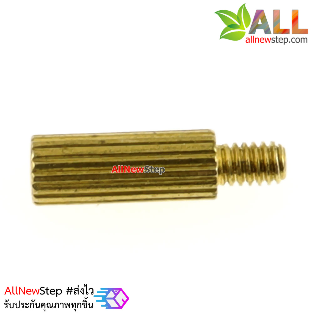 น็อตทองเหลือง NUT M2 ขนาด 8+3mm