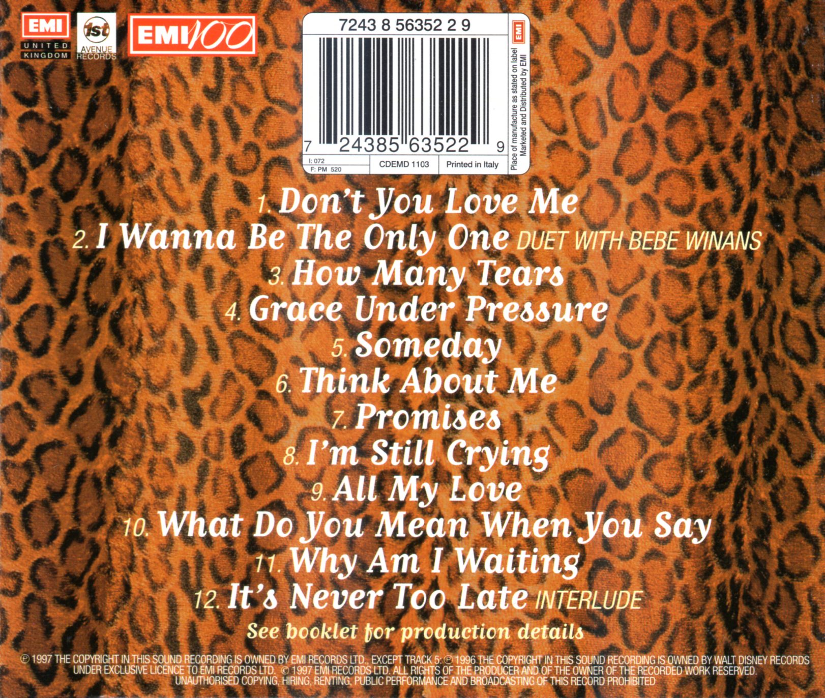 CD,Eternal - Before The Rain (1997)