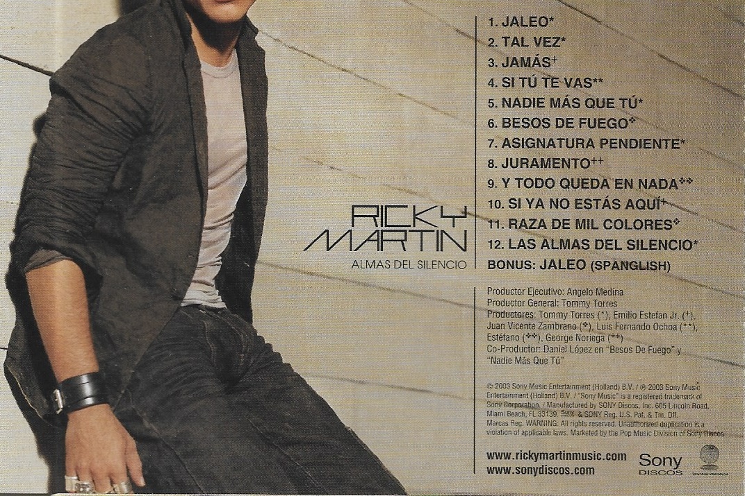 CD+VCD,Ricky Martin - Almas Del Silencio (2003)