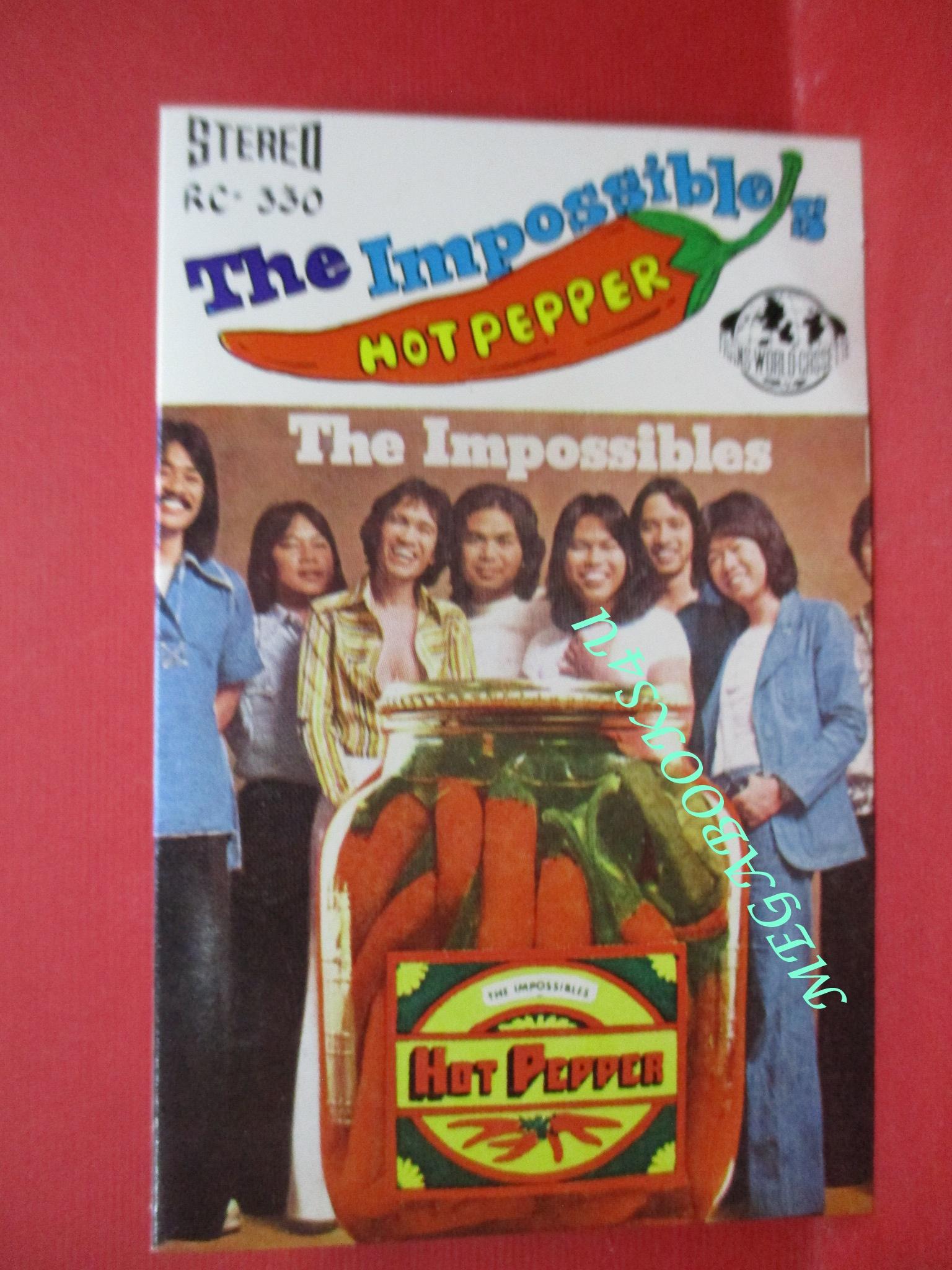 เทปเพลงไทยสากล (ยุคเก่า หายาก สำหรับโชว์อดีต ) THE IMPOSSIBLE & วง HOT PEPPER (พิจารณาก่อนสั่งซื้อ ไม่มีตลับเทป มีแต่ปกกับกล่อง)