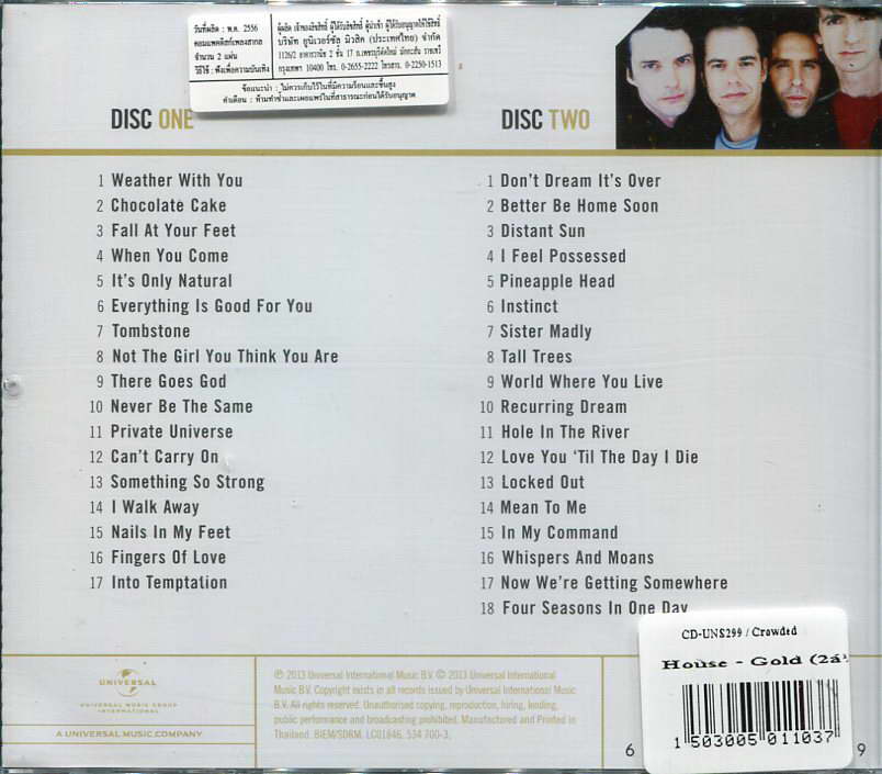 Crowded House - Gold