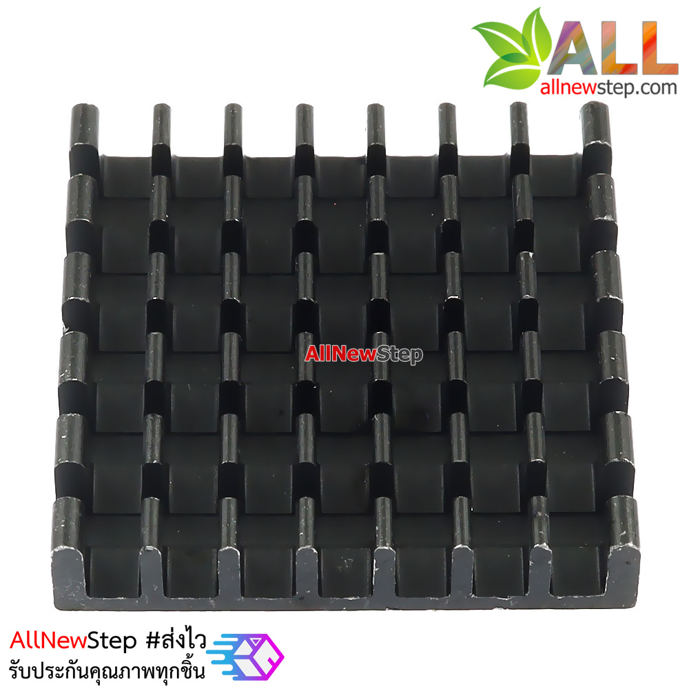 แผ่นระบายความร้อน สีดำ 25x25mm